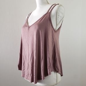 Popular Basics Ethereal Strappy Tank Top Pink XS
